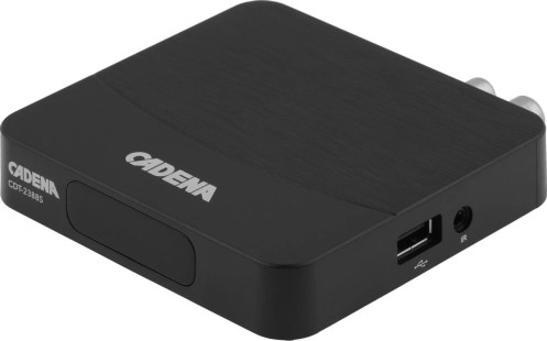 Ресивер DVB-T2 Cadena CDT-2388S,  черный