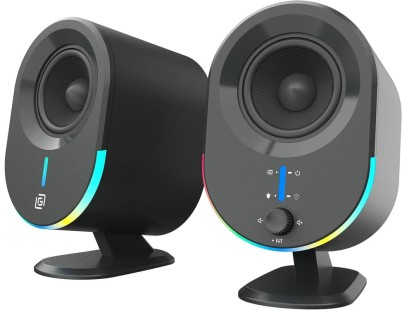 Колонки Bluetooth Oklick OK-303A,  2.0,  черный