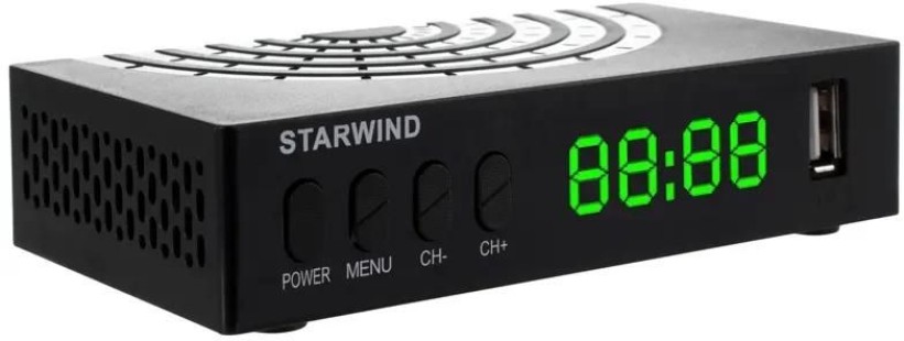 Ресивер DVB-T2 StarWind CT-220,  черный